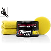 detailmate Soft99 New Fusso Coat - Cera dura para coche (12 meses- cera dura- 200 g- para pinturas oscuras negras- paño…
